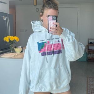 White graphic hoodie from brandy Melville